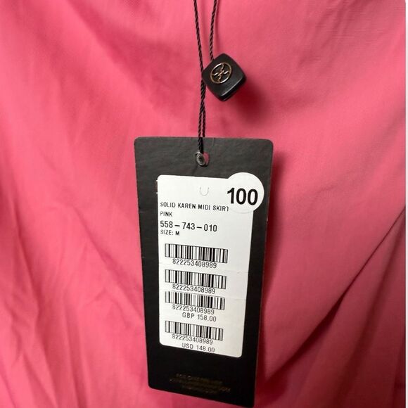 VIX Karen Midi Skirt Sarong Cover Up Pink - Picture 4 of 6